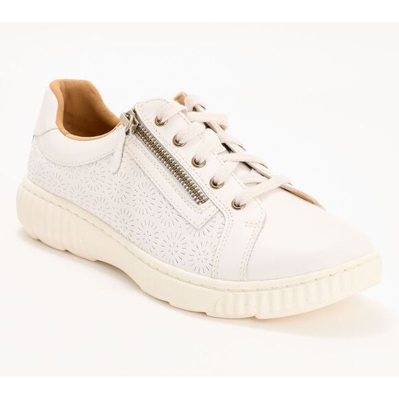 Clarks Footwear Women's Sz 9 Collection Embossed Leather Tan/Beige A678267 - Picture 1 of 4